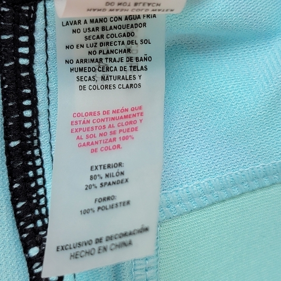 ZeroXposur Sun Smart Multi Color Print UPF 30+ Tankini Swim Top Sz L NEW - Picture 13 of 15